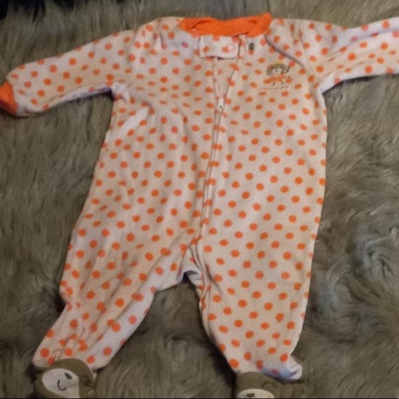 Carter’s “Mommylovesme” one piece with monkey feet - Picture 1 of 4